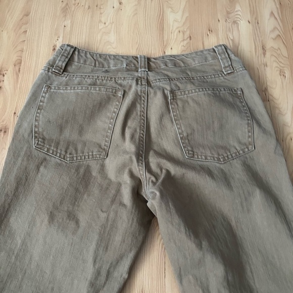 Old Navy Women’s Sz 2 Vintage Tan Denim Jeans Pants Button Fly - Picture 4 of 8